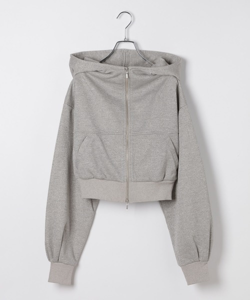 Heather（ヘザー）の「UV裏毛フーディ（ショート丈）　656721（パーカー・レディース・ピンク/スミクロ・FREE）」の18枚目の写真