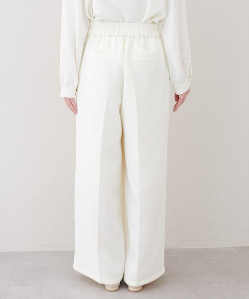 natural couture（ナチュラルクチュール）の「金釦タックワイドパンツ（その他パンツ・レディース・ライトベージュ/ブラック/オフホワイト・FREE）」の10枚目の写真