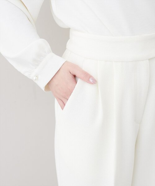 natural couture（ナチュラルクチュール）の「金釦タックワイドパンツ（その他パンツ・レディース・ライトベージュ/ブラック/オフホワイト・FREE）」の13枚目の写真