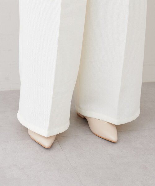 natural couture（ナチュラルクチュール）の「金釦タックワイドパンツ（その他パンツ・レディース・ライトベージュ/ブラック/オフホワイト・FREE）」の15枚目の写真