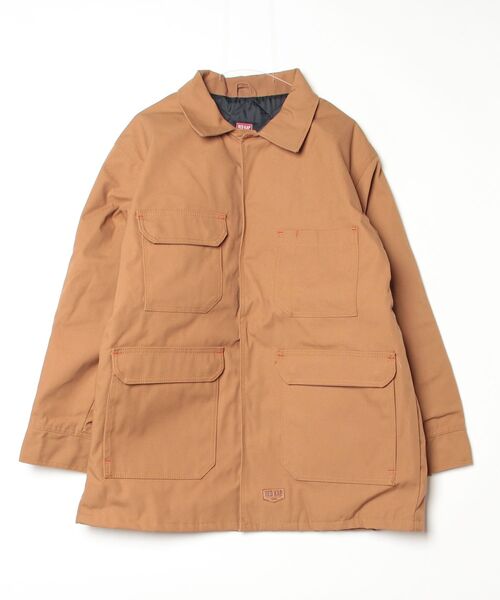 RED KAP（レッドキャップ）の「【T16】【RED KAP/レッドキャップ】BLENDED DUCK CHORE COAT R-JD24（ステンカラーコート・メンズ・ブラウン・LARGE）」の4枚目の写真