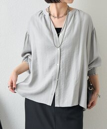 Jena espace merveilleux | 【昨年大ヒットが再登場】リネンライクスキッパーブラウス(シャツ/ブラウス)