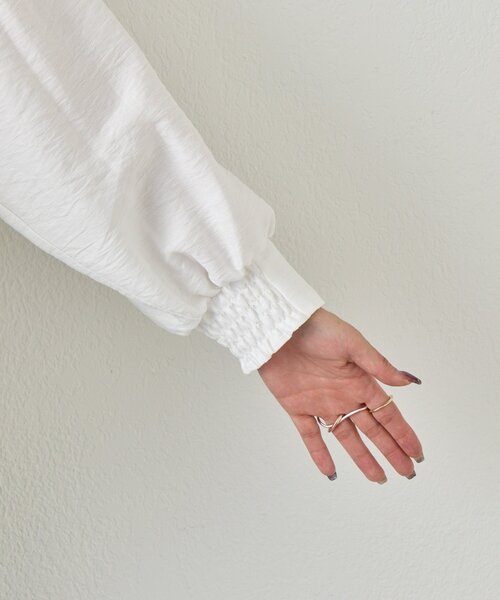 Jena espace merveilleux（ジェナ　エスパスメルヴェイユ）の「【昨年大ヒットが再登場】リネンライクスキッパーブラウス（シャツ/ブラウス・レディース・ブラック/オフホワイト/グレー・FREE）」の22枚目の写真