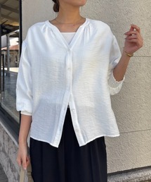 Jena espace merveilleux | 【昨年大ヒットが再登場】リネンライクスキッパーブラウス(シャツ/ブラウス)