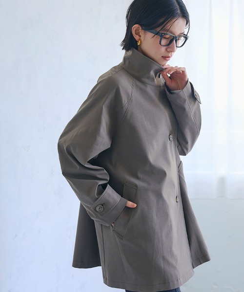 CROSS FUNCTION(クロスファンクション)の「《洗える》アクティかる テントラインミドルトレンチコート【CROSS FUNCTION/クロスファンクション】(トレンチコート・レディース・ベージュ/カーキ・M/LL/L)」の17枚目の写真
