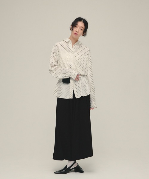 eL（エル）の「【eL】Jersey Flare Skirt/656651（スカート・レディース・グレー/ブラック・FREE）」の5枚目の写真