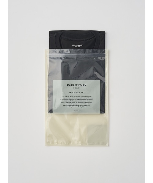 JOHN SMEDLEY（ジョンスメドレー）の「オリジナルコットン天竺半袖Ｔシャツ（Tシャツ/カットソー・メンズ・ブラック・2/1）」の3枚目の写真