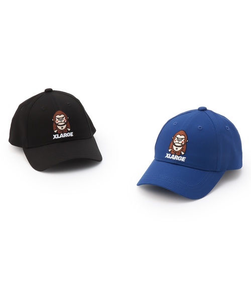 XLARGE KIDS（エクストララージキッズ）の「ファニーゴリラ ツイルキャップ（キャップ・キッズ・ブラック/ブルー・52-56cm/S(48-52cm)）」の8枚目の写真