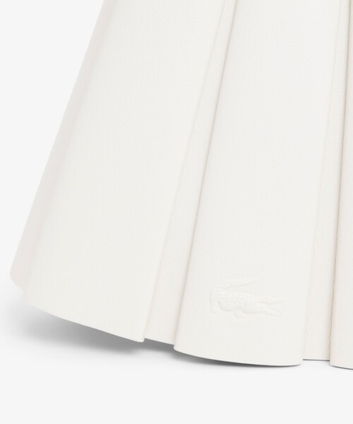 LACOSTE(ラコステ)の「ランラン レザープリーツトートミニバッグ(ハンドバッグ・レディース・ホワイト・FREE)」の5枚目の写真