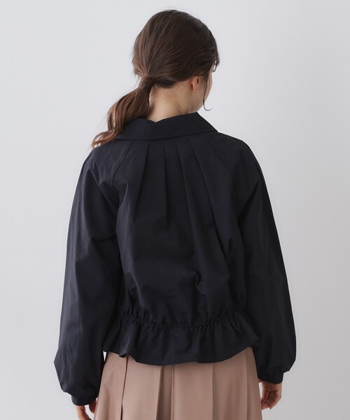 index(インデックス)の「スタンドカラーペプラムブルゾン【洗濯機OK】(ブルゾン・レディース・ネイビー/アイボリー/オレンジ系・42/40/38/36)」の18枚目の写真