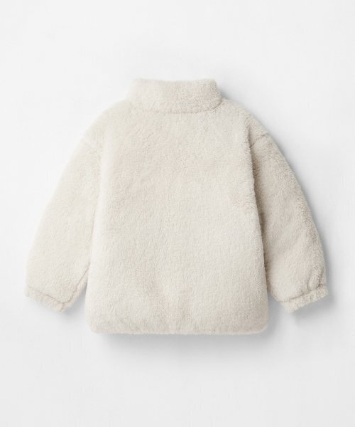 MUSINSA STANDARD KIDS（ムシンサスタンダードキッズ）の「デイリープファーリバーシブルフリースショートパディングジャケット[クリーム/クリーム]（ブルゾン・レディース・その他・100/110/120/130/140/150/160）」の10枚目の写真