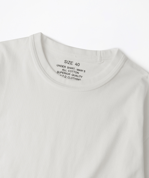 OUTSTANDING(アウトスタンディング)の「BASIC CREW NECK T-SHIRT_OFF WHITE(Tシャツ/カットソー・メンズ・その他・SMALL/MEDIUM/LARGE)」の3枚目の写真