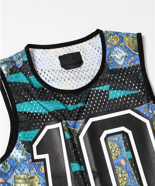 PUMA（プーマ）の「SWASH BASKETBALL TANK-UNI（タンクトップ・メンズ・ブラック系その他/ブラック×ブルー/ブラック・X-LARGE/MEDIUM/X-SMALL/SMALL/LARGE/XX-SMALL）」の5枚目の写真