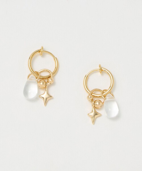 green label relaxing（グリーンレーベルリラクシング）の「4WAY パーツミックス フープ イヤリング（イヤリング・レディース・シルバー/ゴールド・FREE）」の5枚目の写真