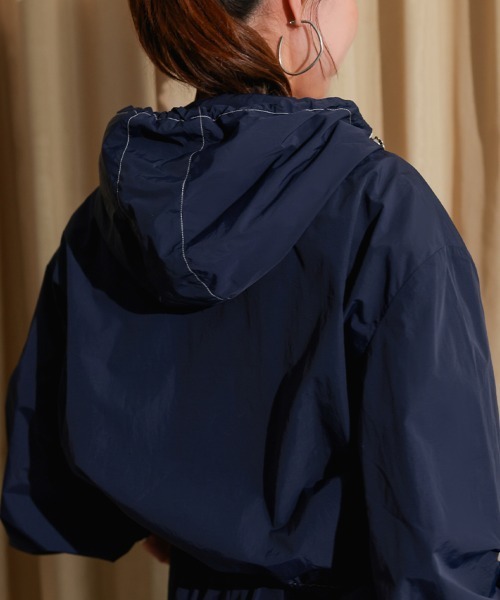 DONOBAN（ドノバン）の「【撥水】UVカットアノラックパーカー（パーカー・レディース・ネイビー・ONE SIZE）」の2枚目の写真