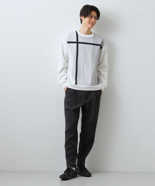 THE SHOP TK （ザ ショップ ティーケー ）の「【LINO FINE】リネンライク イージースラックス UVカット　イージーケア　吸水速乾　洗濯機OK（その他パンツ・メンズ・チャコールグレー/ライトベージュ/ブルー系その他・02/03/04）」の6枚目の写真