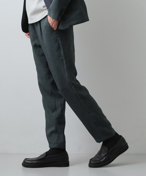 THE SHOP TK （ザ ショップ ティーケー ）の「【LINO FINE】リネンライク イージースラックス UVカット　イージーケア　吸水速乾　洗濯機OK（その他パンツ・メンズ・チャコールグレー/ライトベージュ/ブルー系その他・02/03/04）」の13枚目の写真