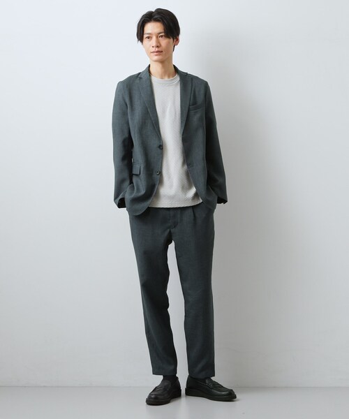 THE SHOP TK （ザ ショップ ティーケー ）の「【LINO FINE】リネンライク イージースラックス UVカット　イージーケア　吸水速乾　洗濯機OK（その他パンツ・メンズ・チャコールグレー/ライトベージュ/ブルー系その他・02/03/04）」の14枚目の写真