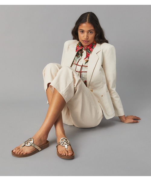 TORY BURCH(トリーバーチ)の「ミラー クラウド(サンダル・レディース・シャンパン・25cm)」の5枚目の写真