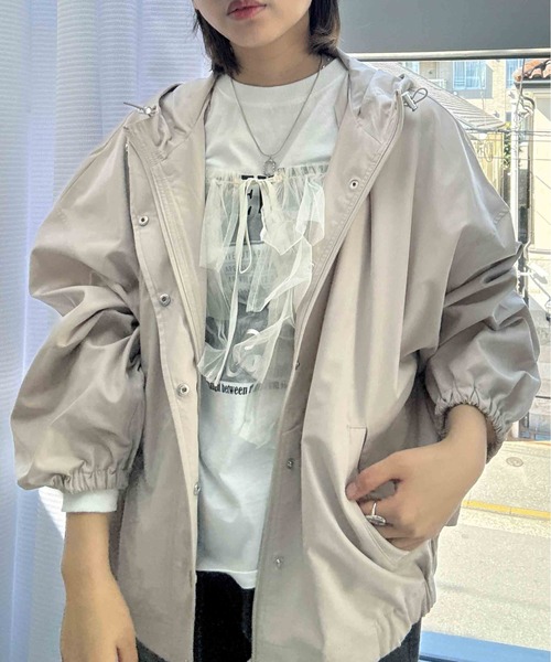 AS KNOW AS plus(アズノゥアズプラス)の「〇【撥水・UVカット】軽量マウンテンパーカー(マウンテンパーカー・レディース・オリーブ/ブラック/ベージュ・FREE)」の22枚目の写真