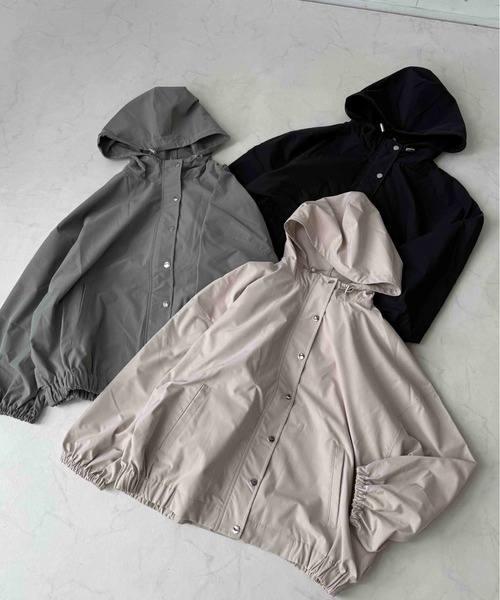 AS KNOW AS plus(アズノゥアズプラス)の「〇【撥水・UVカット】軽量マウンテンパーカー(マウンテンパーカー・レディース・オリーブ/ブラック/ベージュ・FREE)」の12枚目の写真