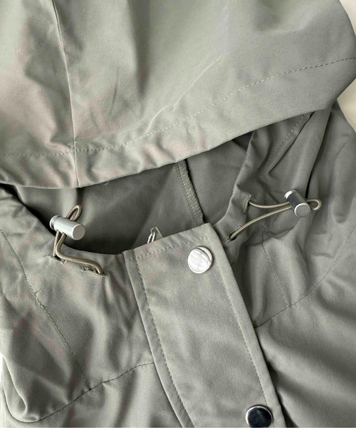 AS KNOW AS plus(アズノゥアズプラス)の「〇【撥水・UVカット】軽量マウンテンパーカー(マウンテンパーカー・レディース・オリーブ/ブラック/ベージュ・FREE)」の15枚目の写真