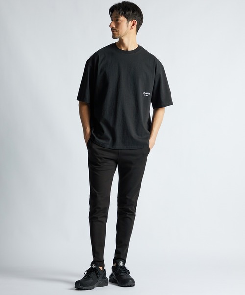 LANVIN en Bleu(ランバンオンブルー)の「ライトポンチ スキニー ジョガーパンツ(スウェットパンツ・メンズ・ブラック/チャコールグレー・50/48/46/52)」の3枚目の写真