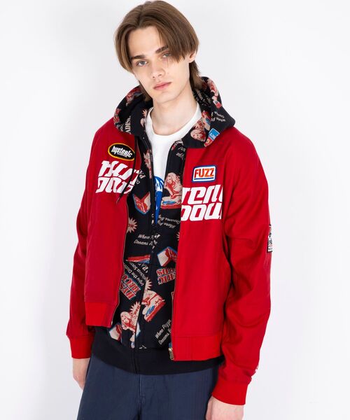 HYSTERIC GLAMOUR(ヒステリックグラマー)の「SOUND EXPERIENCE リブブルゾン(ブルゾン・メンズ・ブラック/グリーン/レッド・X-LARGE/LARGE/MEDIUM/SMALL)」の11枚目の写真