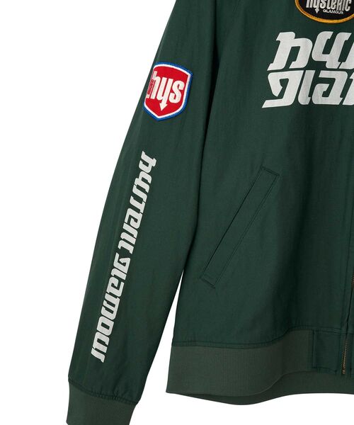 HYSTERIC GLAMOUR(ヒステリックグラマー)の「SOUND EXPERIENCE リブブルゾン(ブルゾン・メンズ・ブラック/グリーン/レッド・X-LARGE/LARGE/MEDIUM/SMALL)」の15枚目の写真