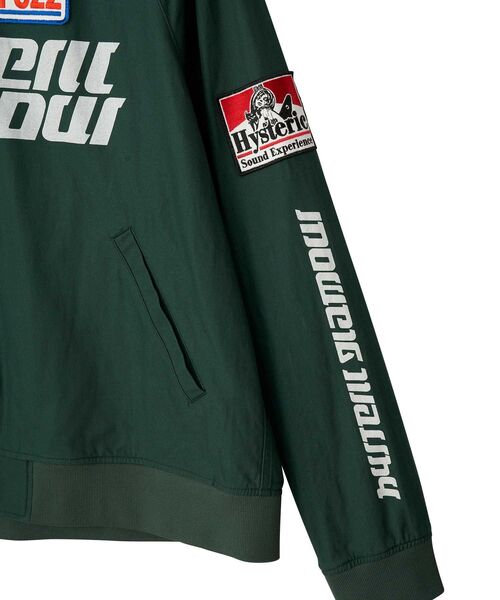 HYSTERIC GLAMOUR(ヒステリックグラマー)の「SOUND EXPERIENCE リブブルゾン(ブルゾン・メンズ・ブラック/グリーン/レッド・X-LARGE/LARGE/MEDIUM/SMALL)」の4枚目の写真