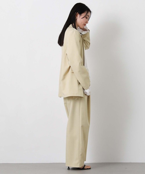 Gready Brilliant(グレディブリリアン)の「クリアトロテーラーWジャケット(テーラードジャケット・レディース・ライトグレー/ライトベージュ・FREE)」の21枚目の写真