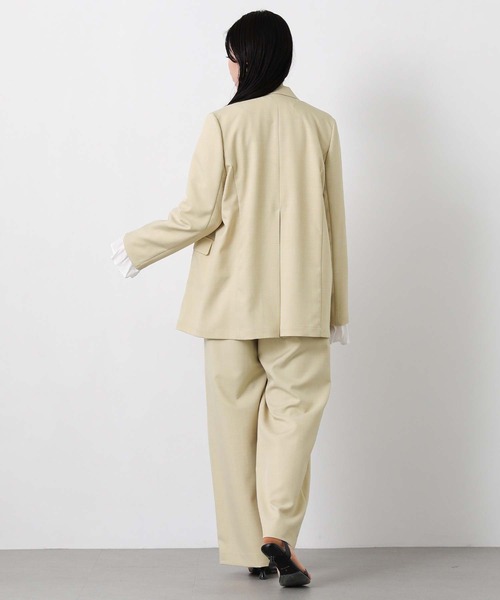 Gready Brilliant(グレディブリリアン)の「クリアトロテーラーWジャケット(テーラードジャケット・レディース・ライトグレー/ライトベージュ・FREE)」の22枚目の写真