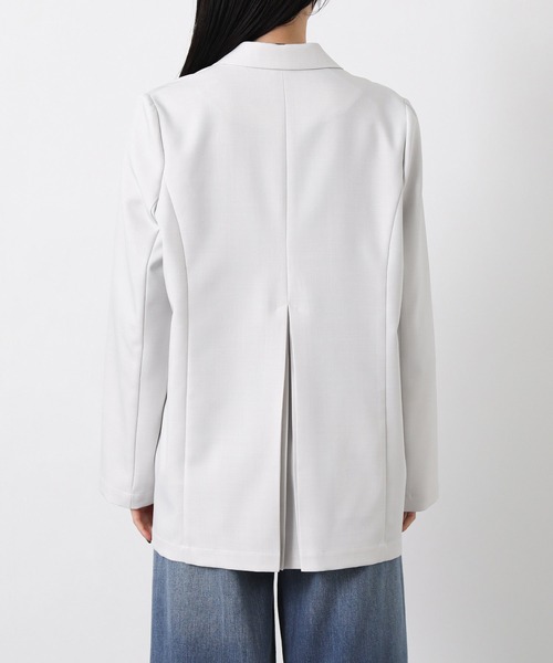 Gready Brilliant(グレディブリリアン)の「クリアトロテーラーWジャケット(テーラードジャケット・レディース・ライトグレー/ライトベージュ・FREE)」の6枚目の写真