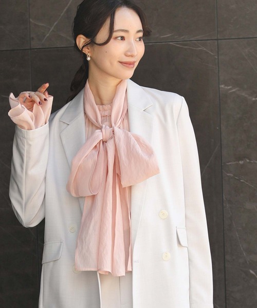 Gready Brilliant(グレディブリリアン)の「クリアトロテーラーWジャケット(テーラードジャケット・レディース・ライトグレー/ライトベージュ・FREE)」の17枚目の写真