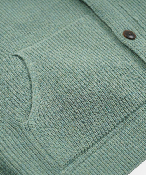 FRIZMWORKS(フリズムワークス)の「ULTRA HEAVYWEIGHT COLLAR CARDIGAN _ JADE GREEN(カーディガン/ボレロ・メンズ・その他・SMALL/MEDIUM/LARGE/X-LARGE)」の5枚目の写真