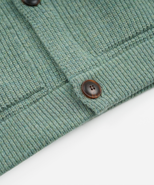 FRIZMWORKS(フリズムワークス)の「ULTRA HEAVYWEIGHT COLLAR CARDIGAN _ JADE GREEN(カーディガン/ボレロ・メンズ・その他・SMALL/MEDIUM/LARGE/X-LARGE)」の7枚目の写真