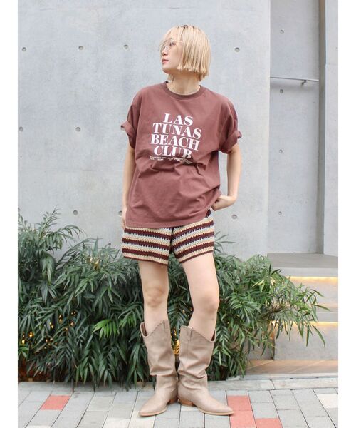 Ungrid（アングリッド）の「ニットハーフパンツ（その他パンツ・レディース・アイボリー/レッド/ブラウン・FREE）」の18枚目の写真