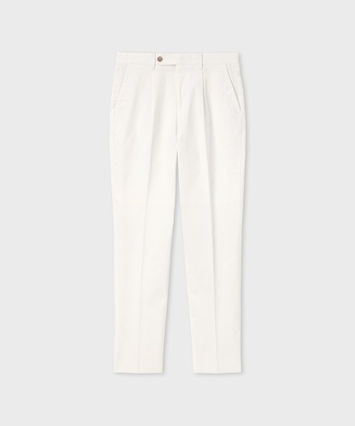 Paul Smith（ポールスミス）の「コットンストレッチツイル タックトラウザーズ / 163173 408Z（その他パンツ・メンズ・カーキ/ホワイト・SMALL/MEDIUM/LARGE/X-LARGE/XX-LARGE）」の2枚目の写真