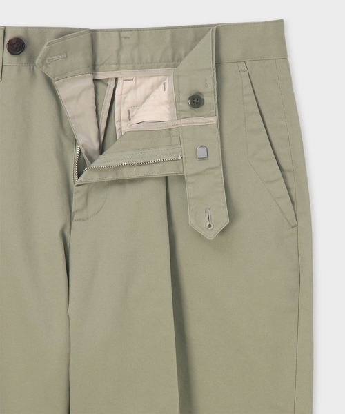 Paul Smith（ポールスミス）の「コットンストレッチツイル タックトラウザーズ / 163173 408Z（その他パンツ・メンズ・カーキ/ホワイト・SMALL/MEDIUM/LARGE/X-LARGE/XX-LARGE）」の3枚目の写真