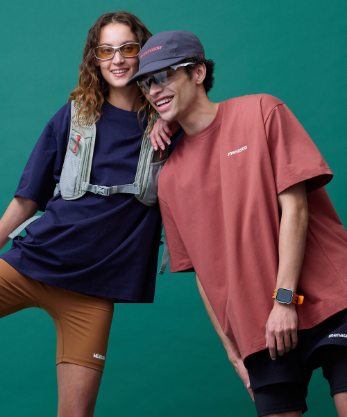 MENASOO（ミナス）の「Unisex Symbol Sorona Basic T Shirt（Tシャツ/カットソー・レディース・ブラック/ホワイト/Brick/ネイビー・1/2）」の13枚目の写真