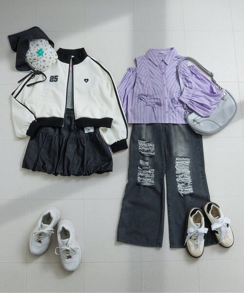 algy（アルジー）の「【セットアップ対応】ギャザーシャツ（シャツ/ブラウス・キッズ・インディゴブルー/ラベンダー/サックスブルー・130/140/150/160）」の14枚目の写真