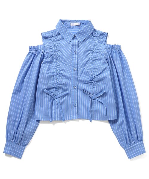 algy（アルジー）の「【セットアップ対応】ギャザーシャツ（シャツ/ブラウス・キッズ・インディゴブルー/ラベンダー/サックスブルー・130/140/150/160）」の18枚目の写真