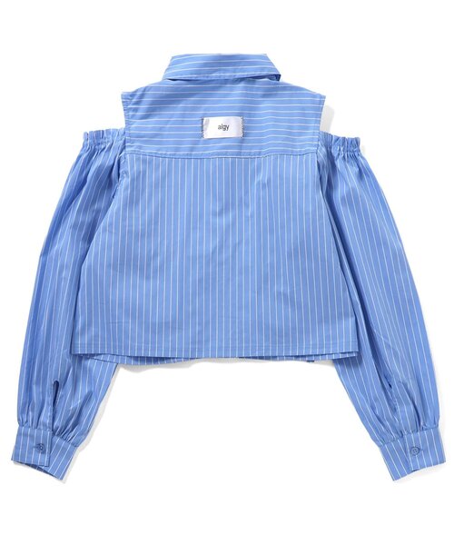 algy（アルジー）の「【セットアップ対応】ギャザーシャツ（シャツ/ブラウス・キッズ・インディゴブルー/ラベンダー/サックスブルー・130/140/150/160）」の19枚目の写真