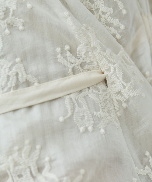 Curensology(カレンソロジー)の「Curensology(カレンソロジー)/レース2WAYギャザーブラウス(シャツ/ブラウス・レディース・ブラック/アイボリー・FREE)」の18枚目の写真