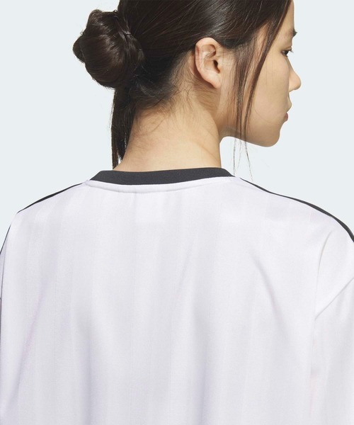 adidas（アディダス）の「SSLジャージ / アディダスオリジナルス adidas Originals（Tシャツ/カットソー・レディース・ピンク/ホワイト・SMALL/MEDIUM/LARGE/XX-LARGE/X-LARGE/X-SMALL）」の10枚目の写真