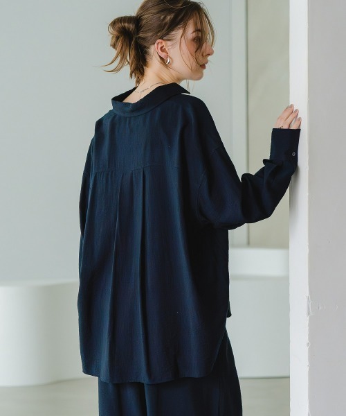 【新品同様】SSZ イージーセットアップ BOYZ&GIRLS L/S ネイビー ZOZO限定】ニュアンスエアリードビーセットアップ（接触冷感・UVカット