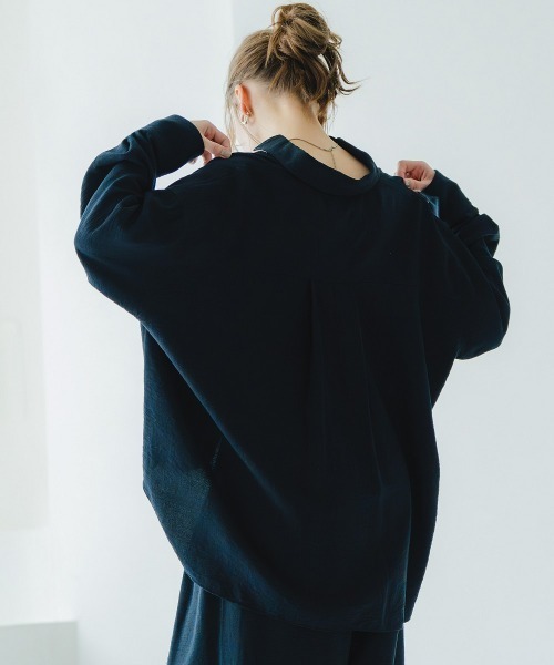 Maison INNESS(メゾンアイネス)の「【ZOZO限定】ニュアンスエアリードビーセットアップ(接触冷感・UVカット)(セットアップ・レディース・ネイビー・LL/L/M/S/3L)」の15枚目の写真