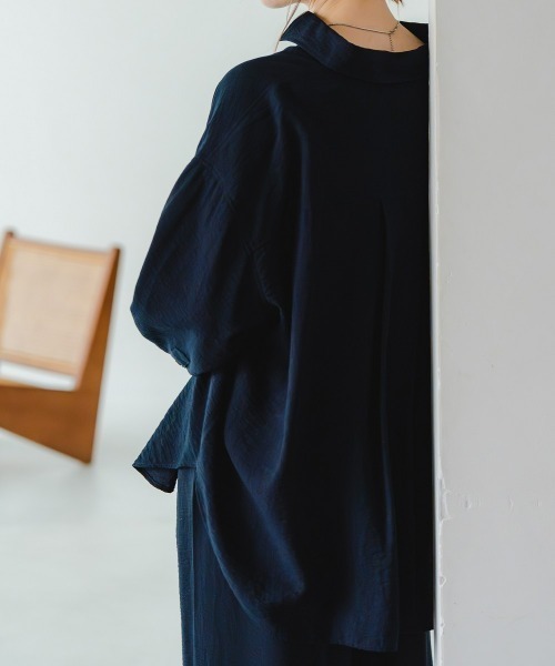 Maison INNESS(メゾンアイネス)の「【ZOZO限定】ニュアンスエアリードビーセットアップ(接触冷感・UVカット)(セットアップ・レディース・ネイビー・LL/L/M/S/3L)」の18枚目の写真