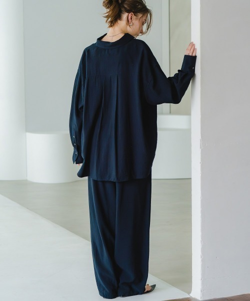 Maison INNESS(メゾンアイネス)の「【ZOZO限定】ニュアンスエアリードビーセットアップ(接触冷感・UVカット)(セットアップ・レディース・ネイビー・LL/L/M/S/3L)」の19枚目の写真