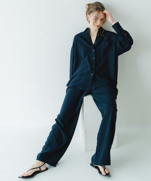 Maison INNESS(メゾンアイネス)の「【ZOZO限定】ニュアンスエアリードビーセットアップ(接触冷感・UVカット)(セットアップ・レディース・ネイビー・LL/L/M/S/3L)」の20枚目の写真